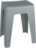 Wenko Kumba Bathroom Stool Grey – Stool, Beanbag, Living Stool, Polypropylene, 38 x 47 x 32 cm, Grey