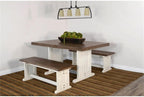 Pemberly Row Modern/Contemporary Farmhouse Wood Dining Bench, Solid Wood, Sturdy and Durable, Kitchen or Dining Seating, Farmhouse Style, Stylish Design
