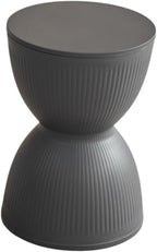 Round Foot Stool Footstool Sitting Change Shoe Stool for Home Bedroom Bedside Nursery, Gray