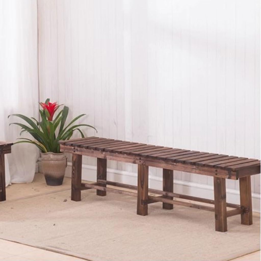 Patio Benches for Outdoors Park Chair Bench Garden Outdoor Balcony Solid Wood Wooden Garden Benches for Outdoors