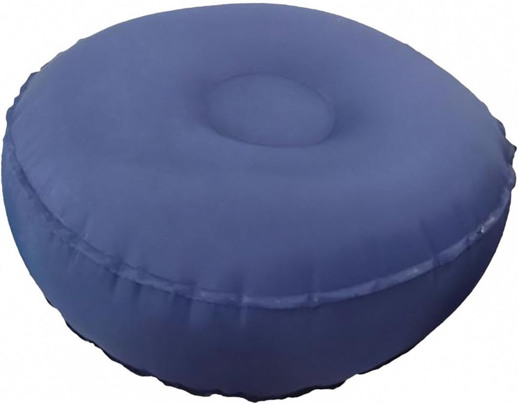 Inflatable Meditation Cushion,Seating Indoor Outdoor Meditation Pillow, Comfortable Lightweight Yoga Cushion for Travel Office, Dark Blue
