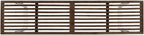 Modern Acacia Wood Dining Bench with Black Iron Legs, Contemporary Outdoor Patio Seat for Garden, Deck or Kitchen (Brown White + Acacia Wood)