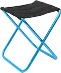 Aluminum Folding Camping Stool with Storage Bag | Golden Portable Seat for Outdoor Fishing Activities(Blue G3058C)