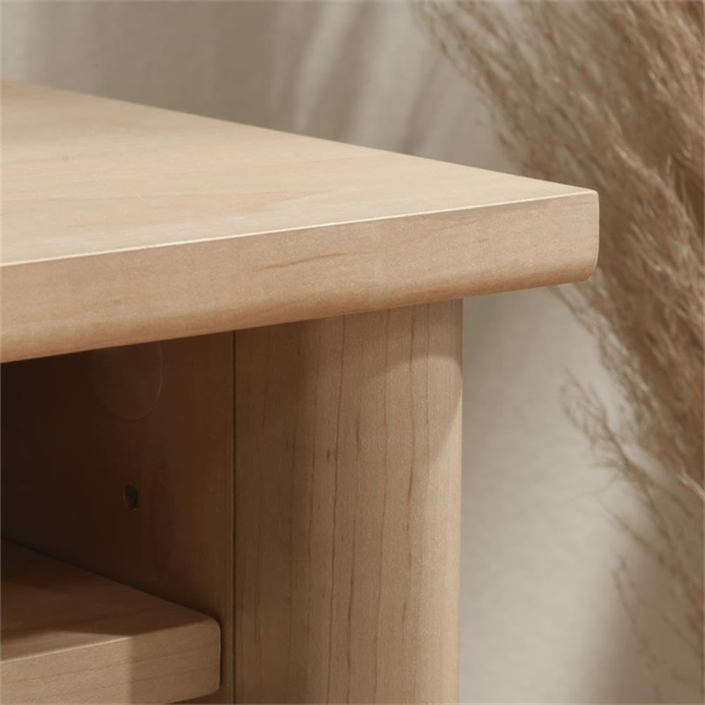 Sauder Whitaker Point Engineered Wood Organizer Hutch in Natural Maple Finish