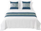 AMBERIS Chenille Bed Runner, Durable Decorative Bed Scarf for Home and Hotel (Pillowcases Sold Separately)