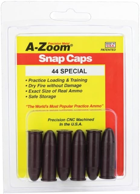 A-Zoom 16121 Snap Cap 44 Special 6pk