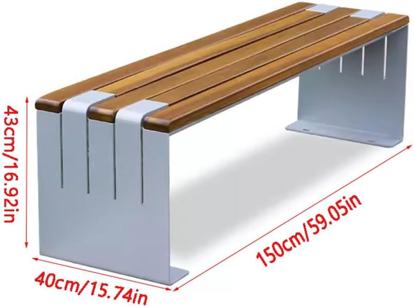 Patio Benches for Outdoors Leisure Chair Double Stool Backrest Bench Community Outdoor Garden Benches for Outdoors
