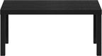 Furinno Classic Coffee Table, Modern Rectangle Coffee Table with 1.8 Inch Thick Tabletop, Side Table for Living Room, Home Office, Classic Black