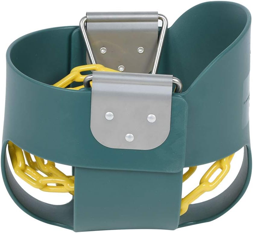 Green High Back Rocker for Kids, Sturdy Material, Safe and Comfortable, 1.5M Chains, Ready Assembled, Playground