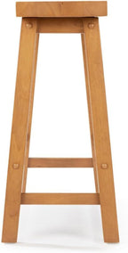Boraam Sonoma Counter Height Backless Bench - Honey Oak Finish