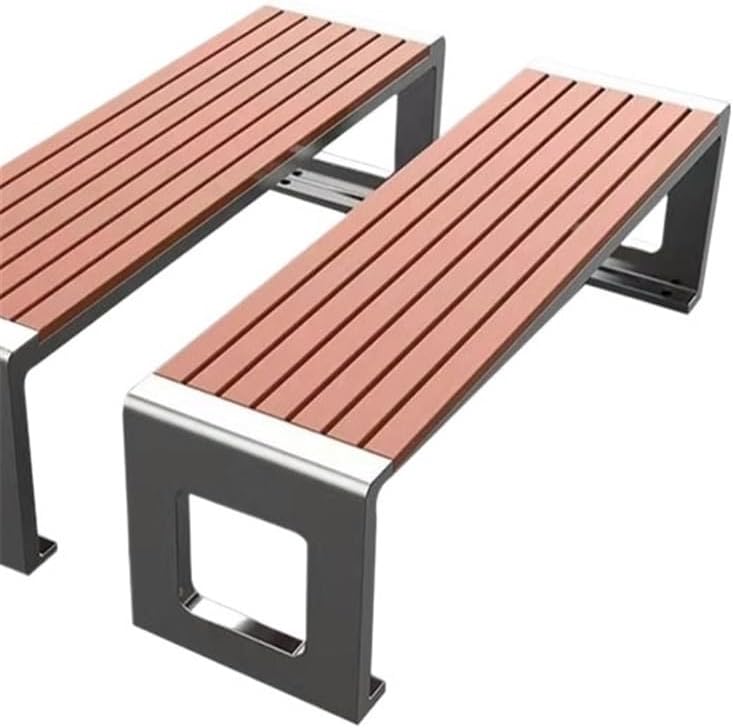 Garden Park Outdoor Benches Stainless Steel Square Community Seats Seat(XL)