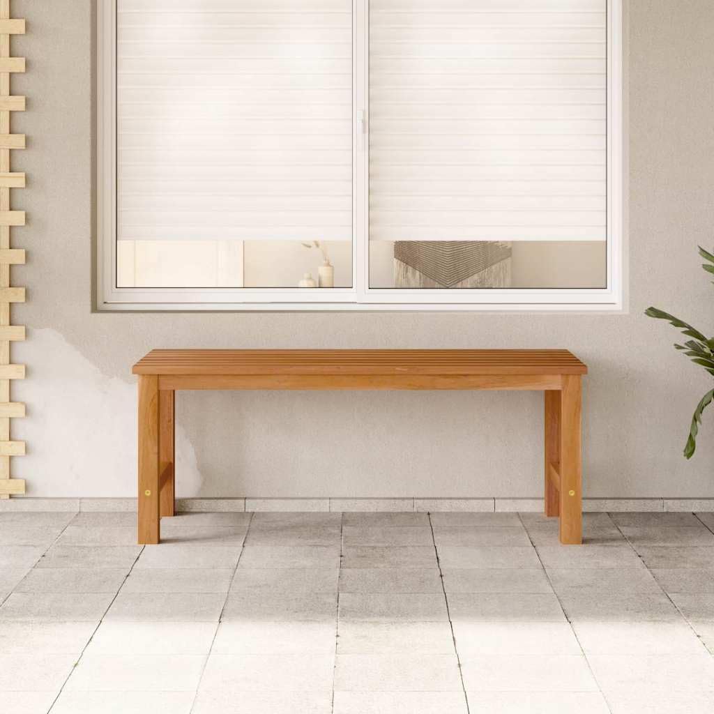 Bench Brown Solid Teak Wood 45 in Strong Bench Rectangular,Solid Teak Garden Bench Durable & Stylish Indoor/Outdoor Seating for Patios, Gardens & Living Rooms Patio Furniture
