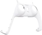eXtremeRate White Decorative Trim Shell Compatible with p s 5 Controller, DIY Replacement Clip Shell, Custom Plates Cover Compatible with p s 5 Controller with Accent Rings