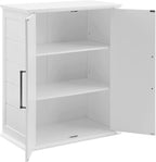 Maykoosh Antique Stackable Storage Pantry White, Two Adjustable and Removable Shelves, Magnetic Door Closure, 50.6" H x 30" W x 15.75" D