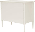 Design House Oxford Chest with Drawers, Antique White, 31.5 in H x 35.4 in W x 19.7 in D, 228353-AWT