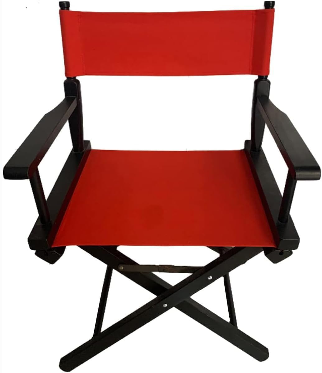 TBACW 1 Set (3pcs) 18''L X 15''W Directors Chair Canvas Replacement Director Chair Replacement Canvas with Round Fiberglass Stick for Directors Chairs Director Chair Covers Replacement Canva (Red)