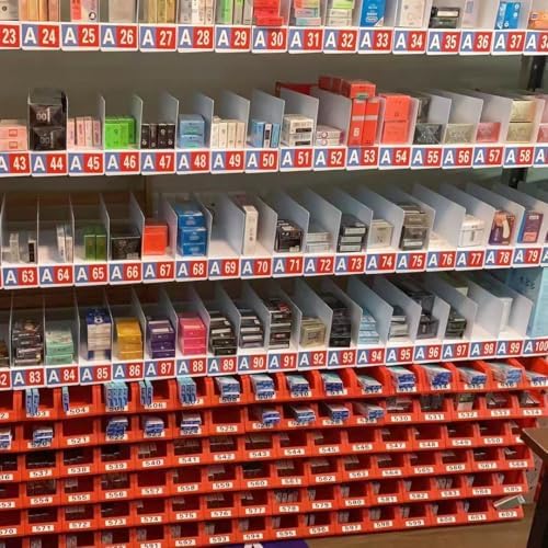 20 Pcs 30 * 12CM 1MM Separator Shelf Dividers Warehouse Shelf Isolation Board PVC Shelf Label for Supermarket Clothing Cabinet Storehouse Shelf, White