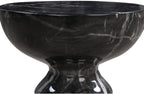 Furnifact Black Marble Side Table in Concrete, Handmade by Artisans for a Stylish Addition to Any Living Room, Ships Fully Assembled