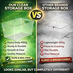8 Pack Large Clear Plastic Storage Bins, Refrigerator Cabinet Organizers with Handles for Pantry Organization and storage, Perfect for Home Organization, Kitchen, Laundry, Office& Garage