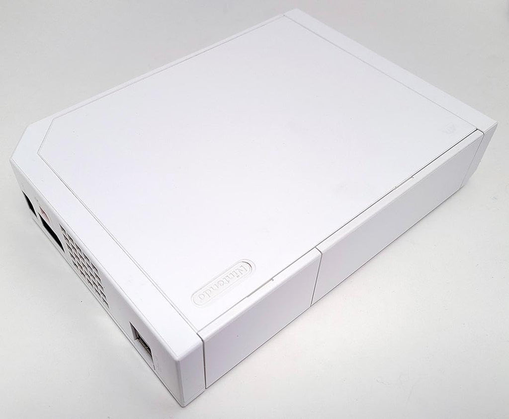 Wii Nintendo Console Bundle + Wii Play Multi-Game Disc | White RVL-001 System Also Compatible w/Gamecube Games | 1x Remote Controller, Nunchuck, Sensor Bar, Cables & AC Adapter (Renewed)