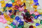 Allstarco 25x18mm Red CH17 Octagon Acrylic Pirate Treasure Gems Plastic Jewels For Party & Games, Table Scatter, Vase Fillers, Wedding Decor Gemstones Favors - 40 Pieces