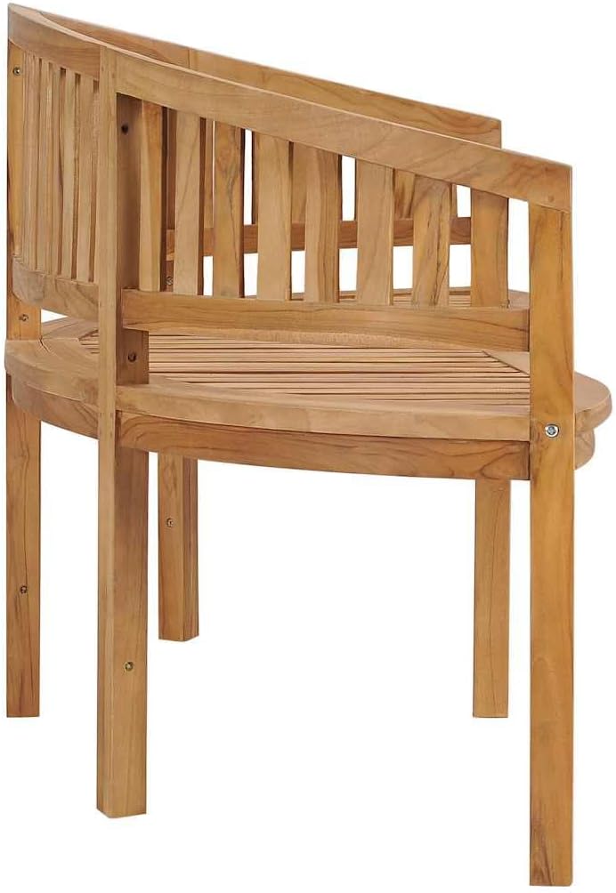 Garden Bench Natural Teak Solid Teak Wood Large Durable,Solid Teak Garden Bench for Outdoor & Indoor Use, Comfortable Seating Gatherings Patio Furniture