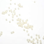 Sooyee Art Faux Pearls 2100+Pcs 6mm Ivory Loose Beads no Hole for Vase Fillers, Hold Brush Lipstick Eyeliner, Table Scatter, Wedding, Birthday Party Home Decoration