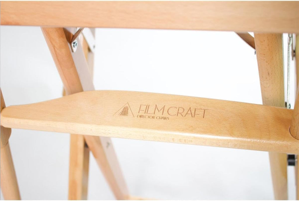 Filmcraft Short Director Chairs (Natural Frame/Red Canvas)