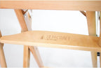 Filmcraft Short Director Chairs (Natural Frame/Red Canvas)