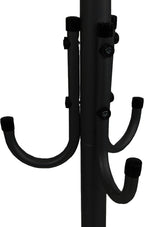 Mind Reader Freestanding Coat Rack, Multi-Tier Organizer for Office and Entryway, Metal, Black