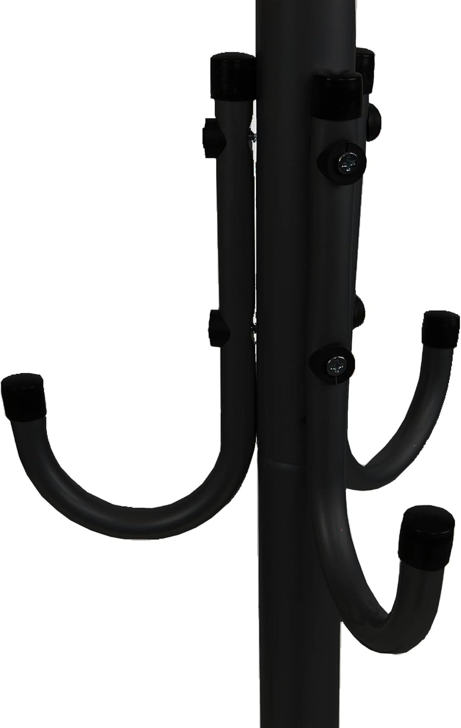 Mind Reader Freestanding Coat Rack, Multi-Tier Organizer for Office and Entryway, Metal, Black