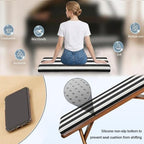 36x18/40x16/48x16 Outdoor Bench Cushion, Water-Resistant Patio Bench Cushions with Ties & Zipper, Non-Slip 2" Thick Bench Seat Cushion for Patio & Garden Furniture(Hazel,45x16x3 in)