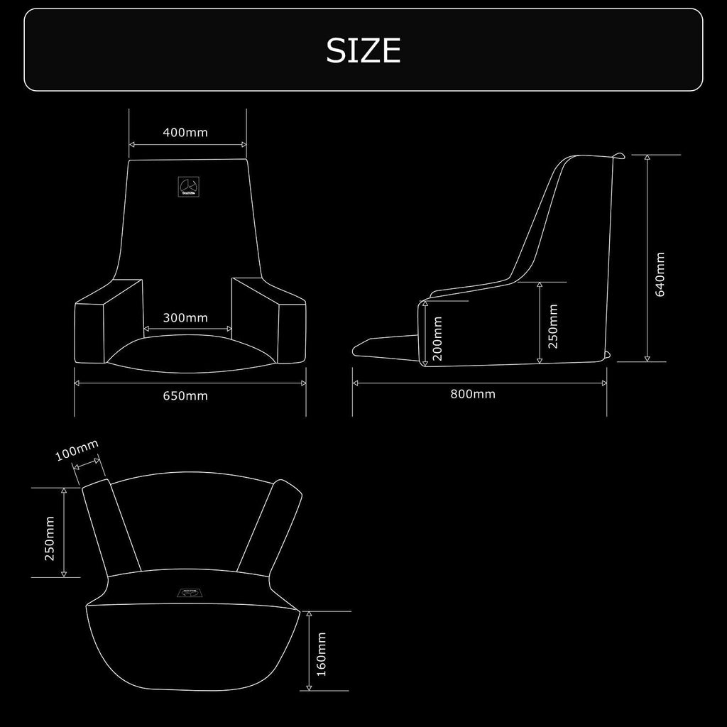 Bauhutte BHB-650-BK Gaming Bed Sofa Gaming Chair Polyurethane Back