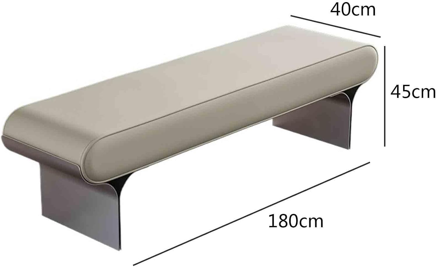 Modern Upholstered Bed end Bench Bedroom Home Use Bedside Dressing Room Long Shoe Changing Entryway(XL)