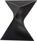 Sofa Side Table, Modern Vanity Side Table, Plastic Coffee Table, Bedside Table, Simple Decorative Table, Multipurpose End Table for Living Room (1, Black)