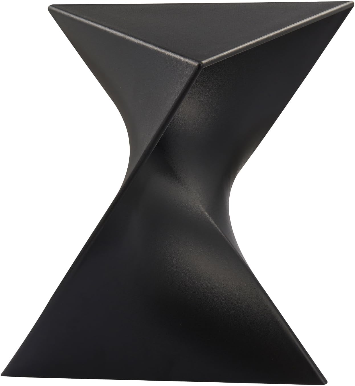 Sofa Side Table, Modern Vanity Side Table, Plastic Coffee Table, Bedside Table, Simple Decorative Table, Multipurpose End Table for Living Room (1, Black)