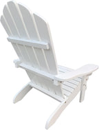 Solid Populus Wood Children Chair, Blue Durable Kids Lounge Chair with Sloping Seat & Armrest, Indoor Outdoor Patio Porch Deck Garden Poolside Seating, 110 lbs Capacity, Easy Assembly, Hardware & Ins