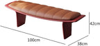 Modern Upholstered Long Bench for Living Room and Home Use Leather for Bedroom and Bed end Entryway(Small)