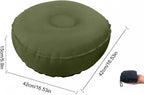 Inflatable Meditation Cushion Seating Indoor Outdoor Meditation Pillow Comfortable Lightweight, Green