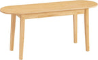 HOOBRO 39.4'' Dining Bench, Farmhouse Kitchen Table Bench, Bamboo Entryway Bench, Sturdy Dining Room Bench, Easy to Assemble, Wooden Bench for Living Room, Hallway, Bedroom, Bathroom, Natural YL19CD01