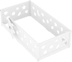Twin Size Floor Bed with Heightened Safety Guardrails and Door, Solid Wood Bede with Rails for Girls, Boys, Teens, Child Bedroom, Playroom, No Slats Included, White