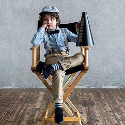 2 Set Directors Chair Canvas Replacement, Makeup Chair Seat and Back Replacement Cotton Canvas Stool Protector for Home Director Chair Medium Size (Black)