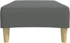 Footstool Dark Gray 30.3x21.7x12.2 Inches Fabric, Sturdy Plywood Frame Footrest for Sofa or Recliner, Cozy and Stable Stool for Living Room