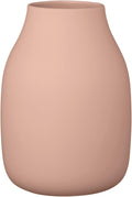 blomus Vase, Colora, Flower Vase Made of Ceramic, Indian Tan Colour, Size L, Diameter 14 x 20 cm, Handmade