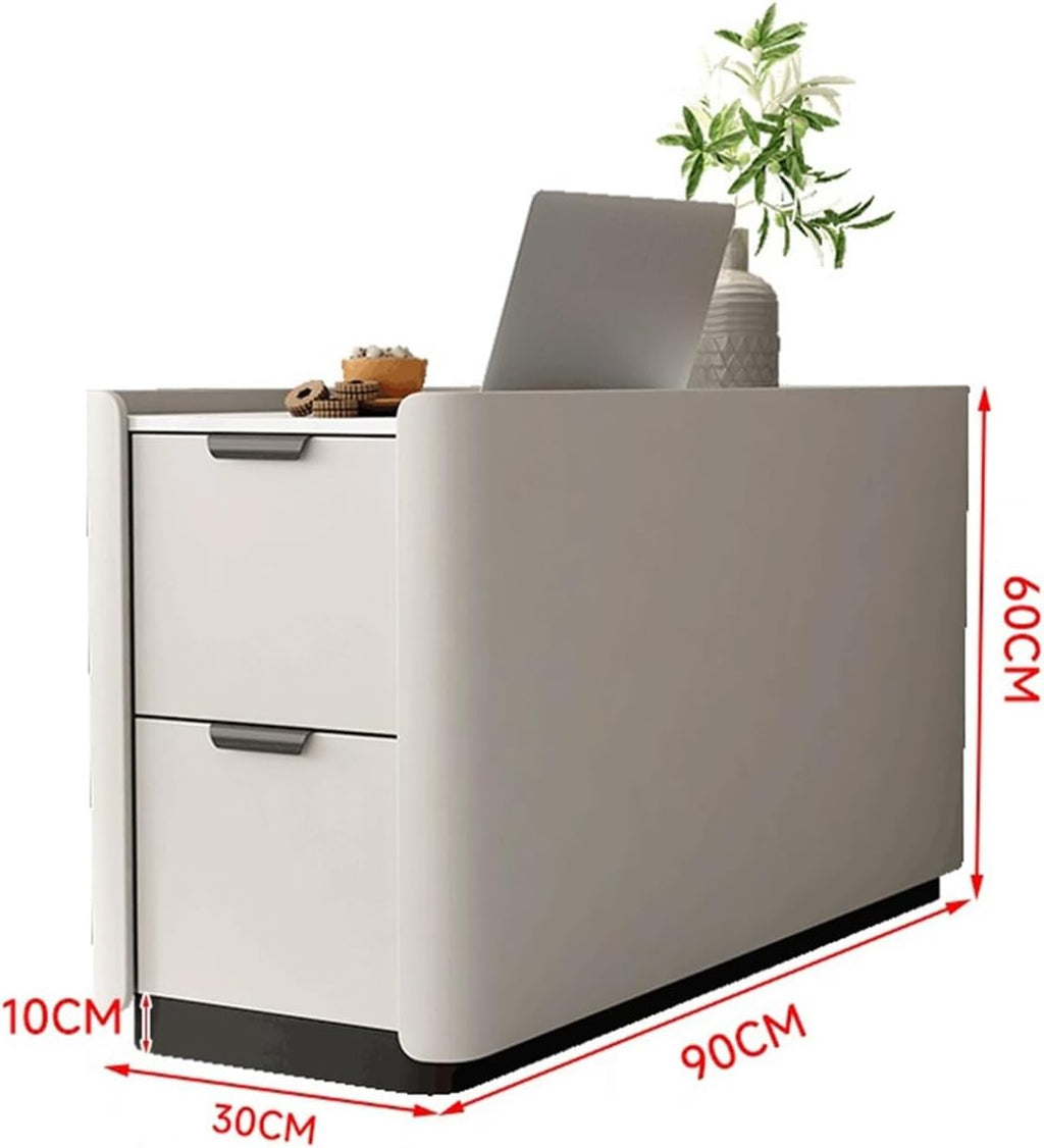 Versatile Floor Sofa Sideboard Light Luxury Premium Sense Solid Wood Super Narrow Small Folder Side Cabinet Table(B)