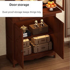 Meditation Altar Table with Storage, Bamboo Buddhist Altar, Shrine Altar Cabinet with Drawers for Worship & Prayer, Suit for Home, Business, Temple (C, 14.9inch)