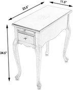 Pemberly Row Set of 2 Contemporary Plantation Cherry Chairside Tables