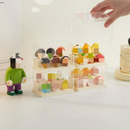 1 Pack 2-Tier Clear Acrylic Display Case with Solid Base - Dustproof Storage Cabinet for Figurines, Memorabilia & Collectibles