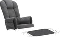 5pcs Velvet Glider Rocker Cushions Set, Glider Rocker Replacement Cushions with Ottoman Cushion Storage Pocket for Indoor Nursery Glider Rocking Chair