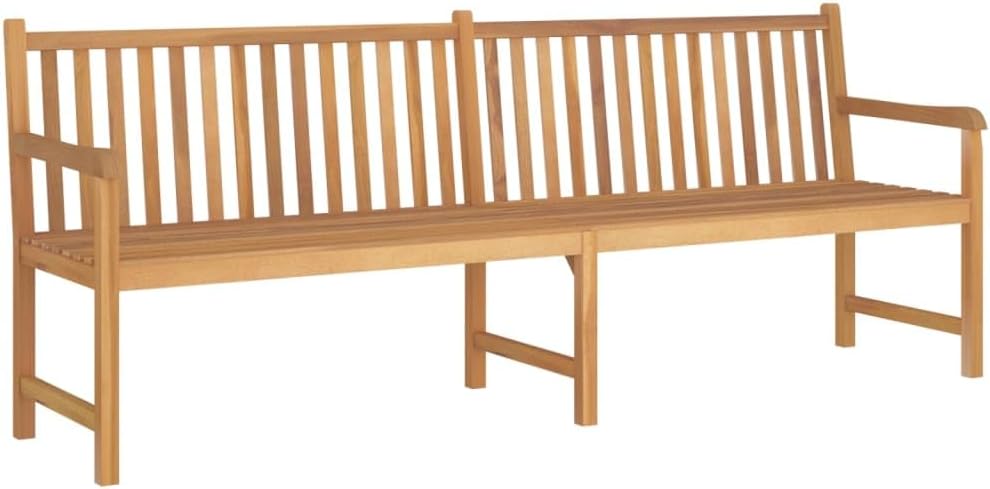 Garden Bench Warm Teak Wood Fine Sanded Teak Hardwood Large,Solid Teak 4Seater Garden Bench for Comfort and Style Outdoor Patio Furniture
